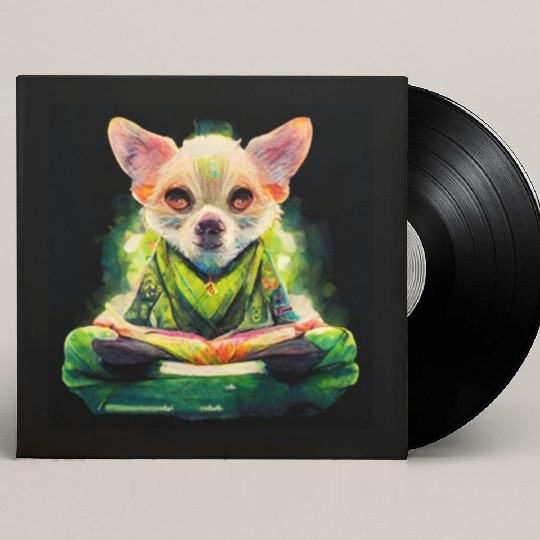 chihuahua buddhist monk, shut up! Custom Vinyl Record Sleeves