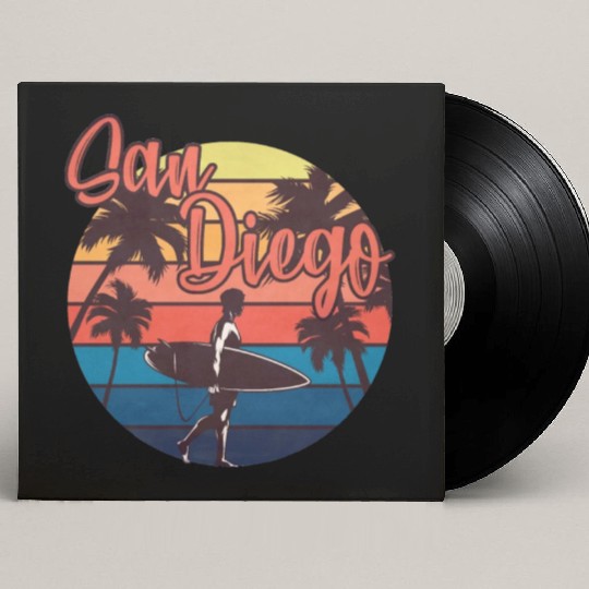 San Diego Surf Custom Vinyl Record Sleeves