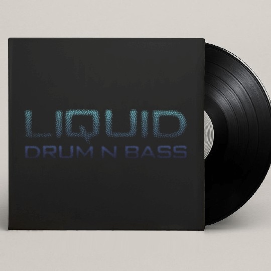 Liquid Drum N Bass Blue DNB Version Custom Vinyl Record Sleeves