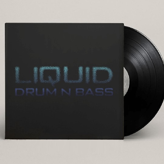 Liquid Drum N Bass Blue DNB Version Custom Vinyl Record Sleeves