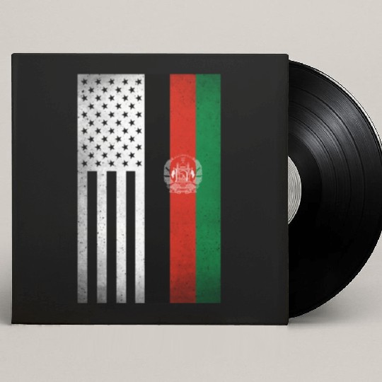Afghanistan Design for proud Afghan Americans Custom Vinyl Record Sleeves