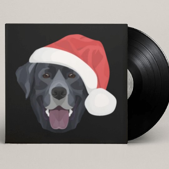 Labrador Merry Christmas Custom Vinyl Record Sleeves