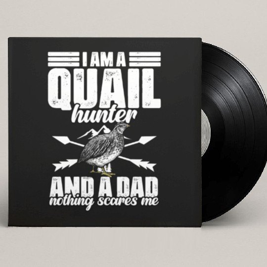 Funny Quail Hunting Hobby Northern Bobwhite Quail Custom Vinyl Record Sleeves