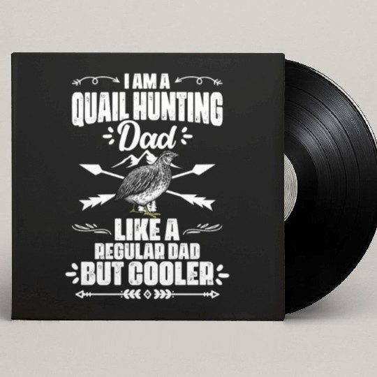 Funny Quail Hunting Season For A Bobwhite Quail Custom Vinyl Record Sleeves