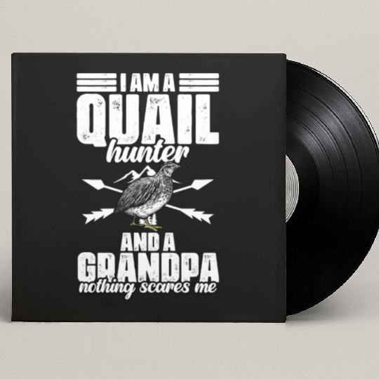 Funny Quail Hunting Hobby For Bobwhite Quail Custom Vinyl Record Sleeves