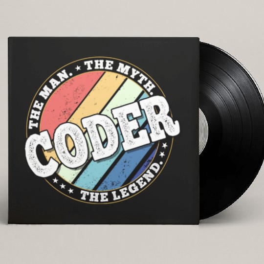 Coder. The man. The myth. The legend. Custom Vinyl Record Sleeves