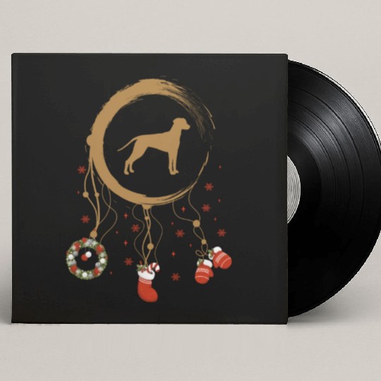 dog dreamcatcher Christmas Dalmatian Custom Vinyl Record Sleeves