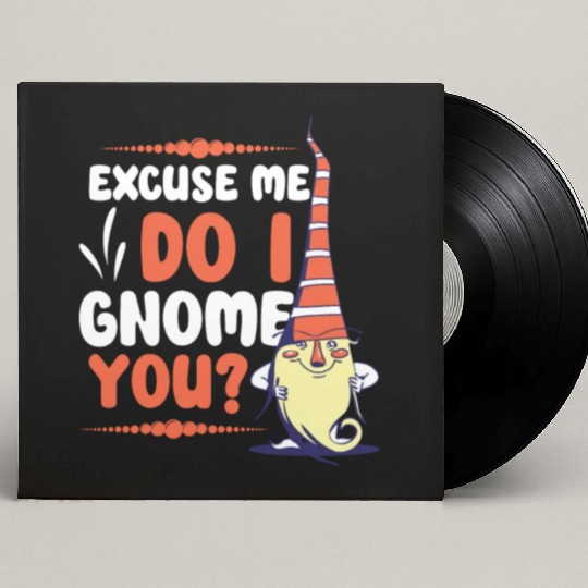 Garden Gnomes Gnome Lover Funny Gnome Gardening Custom Vinyl Record Sleeves