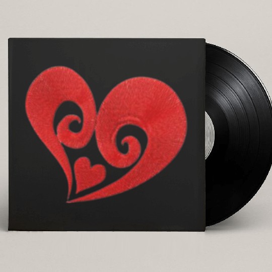 LOVE, LOVE, LOVE. Hearts and Love. Custom Vinyl Record Sleeves