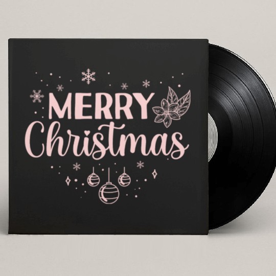 Pastel Christmas Holiday X-Mas Lover Custom Vinyl Record Sleeves
