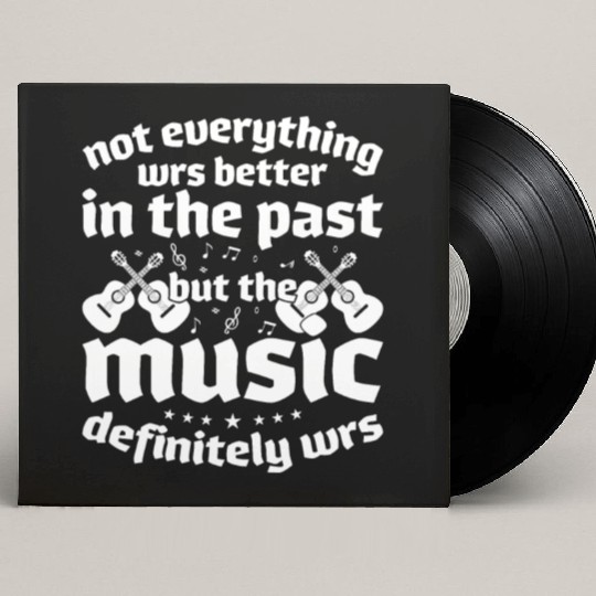 Retro Vintage 70s 80s Music Rock Guitar Custom Vinyl Record Sleeves