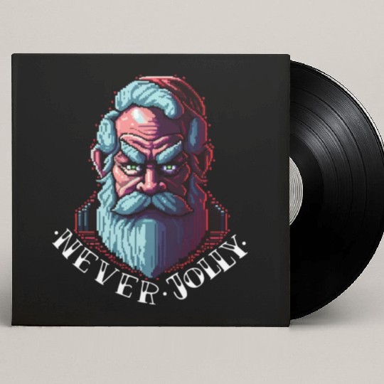Grumpy Santa Custom Vinyl Record Sleeves