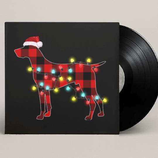 German Shorthaired Pointer Christmas Dog Lover Custom Vinyl Record Sleeves