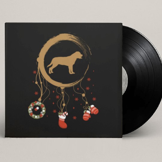 dog dreamcatcher Christmas Labrador Custom Vinyl Record Sleeves