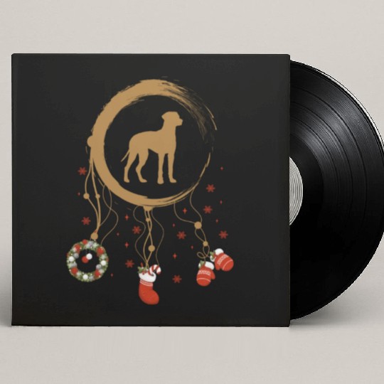 dog dreamcatcher Christmas Rhodesian Ridgeback Custom Vinyl Record Sleeves