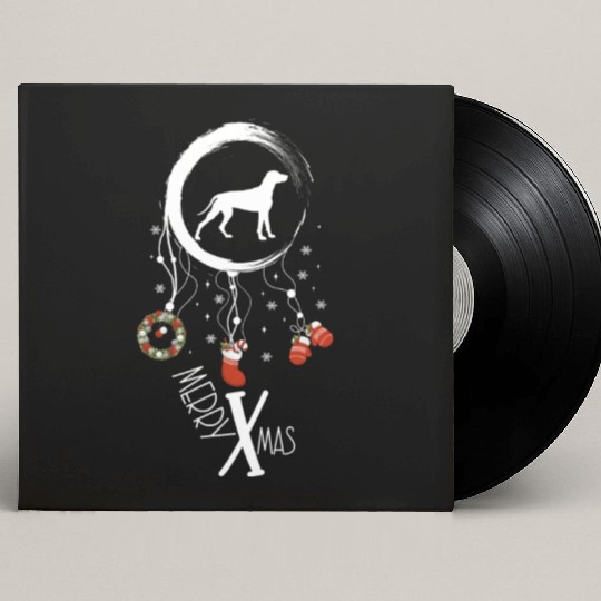 dog dreamcatcher Christmas Weimaraner Custom Vinyl Record Sleeves