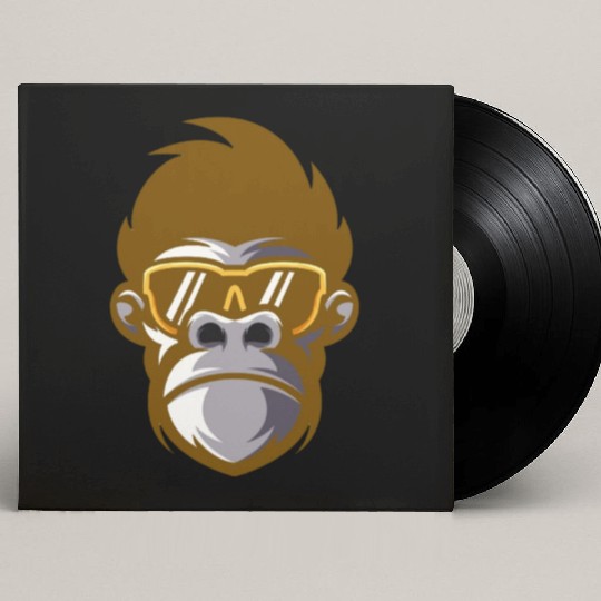 monkey face Custom Vinyl Record Sleeves