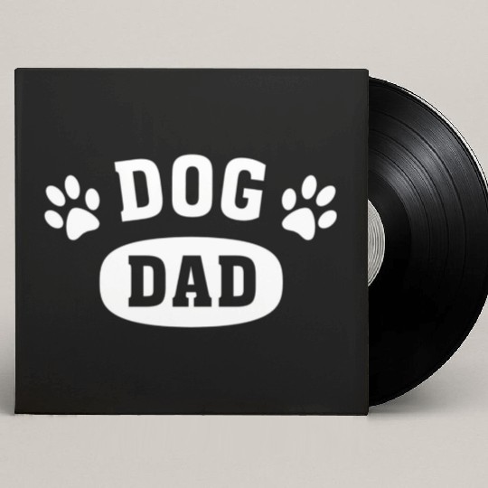 Dog Dad Custom Vinyl Record Sleeves