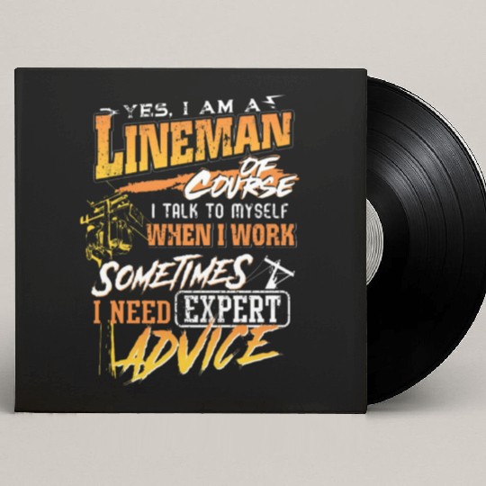 Lineman Gift for Lineman Father on Father Day Custom Vinyl Record Sleeves