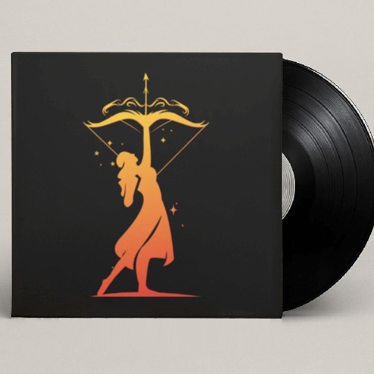 Sagittarius Archer Zodiac Fire Sign Custom Vinyl Record Sleeves
