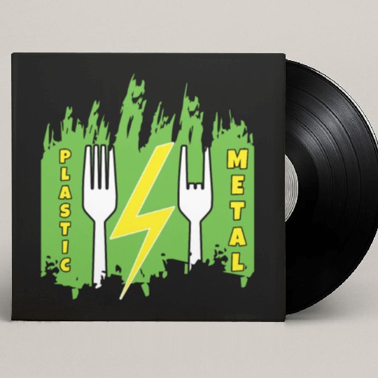 Rock Sign Funny Fork Metal Kid Music Lover Rocker Custom Vinyl Record Sleeves
