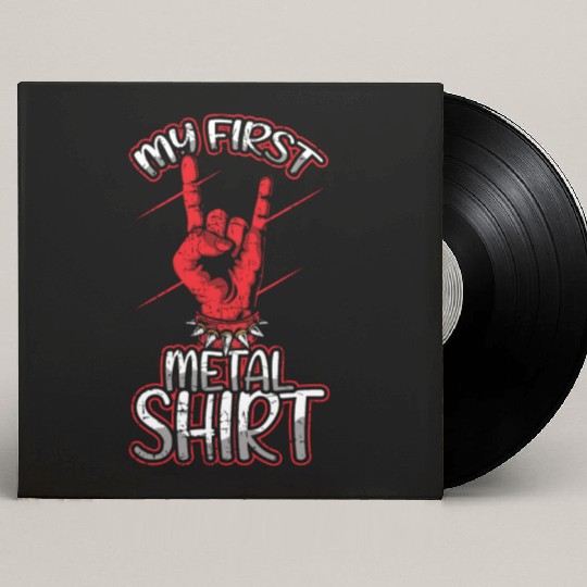 Metal Kid Rocker Sign Rock Hand First Metal Custom Vinyl Record Sleeves