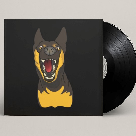 German Shepherd Cute Puppy Dog Pet Lover Gift Idea Custom Vinyl Record Sleeves