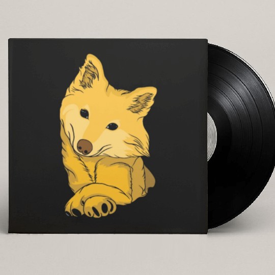 Shiba Inu Cute Puppy Dog Owners Pet Lover Gifs Custom Vinyl Record Sleeves