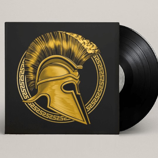 Gold Gladiator Sparta Greek Gym Workout Custom Vinyl Record Sleeves