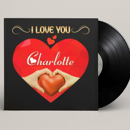 I love you Charlotte Custom Vinyl Record Sleeves