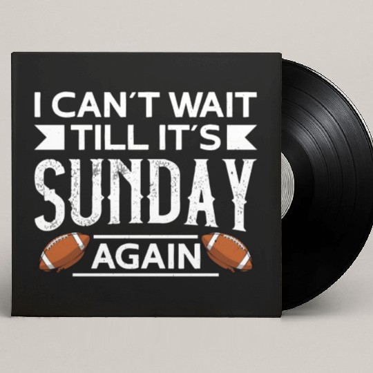 American Football Sunday Football Player Sport Fan Custom Vinyl Record Sleeves