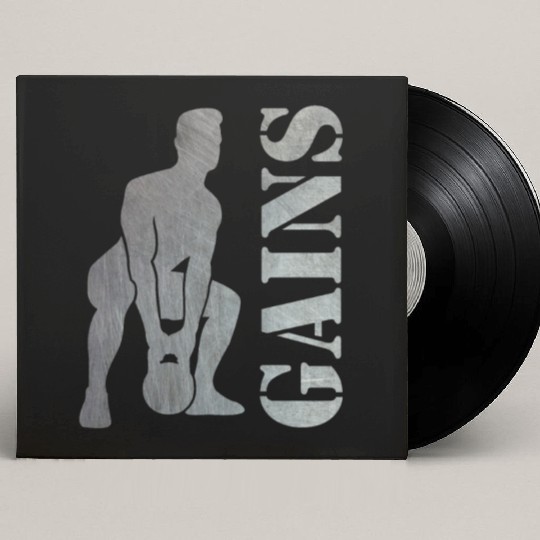 Bodybuilder Workout Squats Exercise Gift Custom Vinyl Record Sleeves