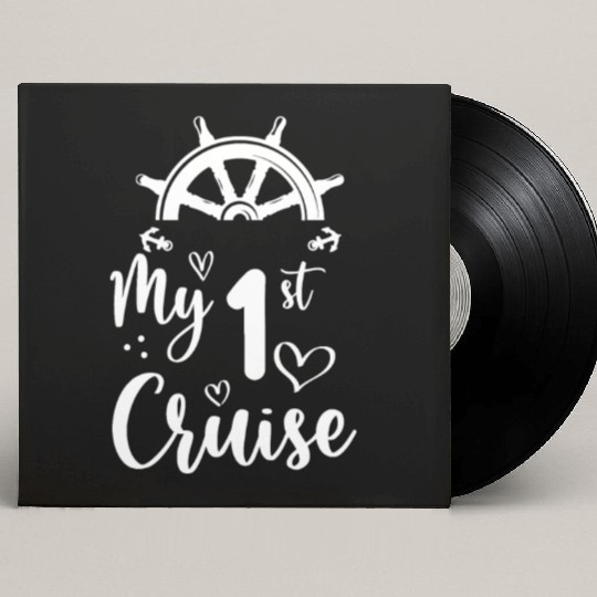My First Cruise Men, Women, Girls and Boys, Funny Custom Vinyl Record Sleeves