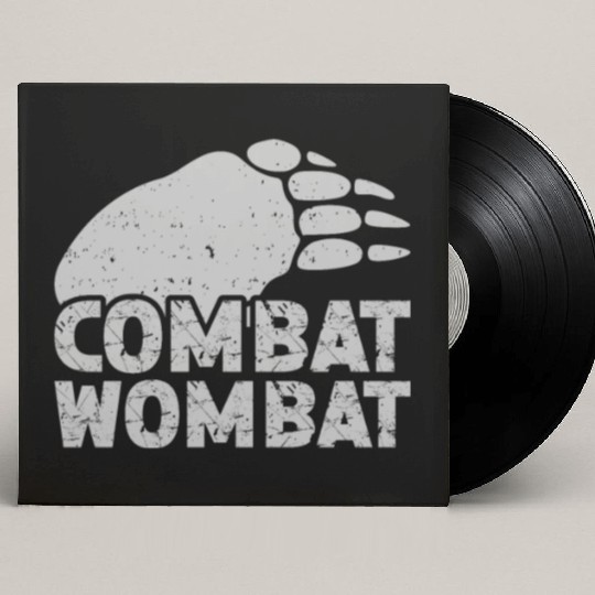 Combat Wombat For A Wombats Lover Custom Vinyl Record Sleeves