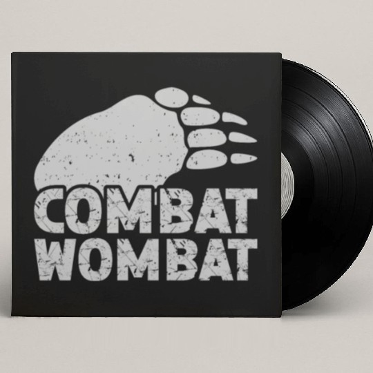 Combat Wombat For A Wombats Lover Custom Vinyl Record Sleeves
