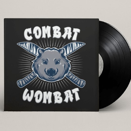 Combat Wombat For A Wombats Lover Custom Vinyl Record Sleeves