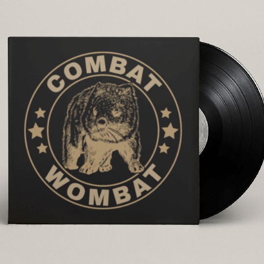 Combat Wombat For A Wombats Lover Custom Vinyl Record Sleeves