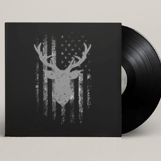 Hunting Deer American Flag Camo Hunter Buck Usa Custom Vinyl Record Sleeves