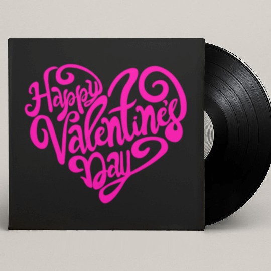 happy valentines day Custom Vinyl Record Sleeves valentine
