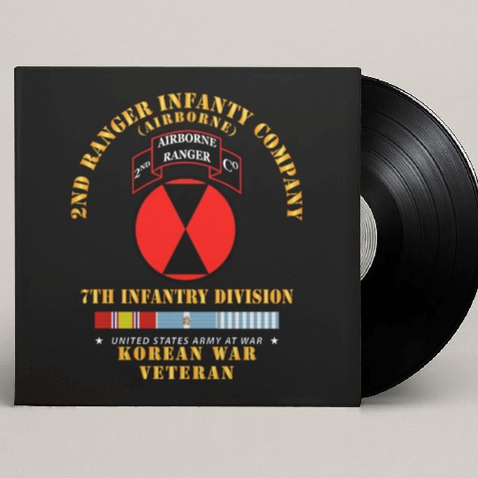 Army 2nd Ranger Inf Company 7th ID w KOREA SVC Custom Vinyl Record Sleeves