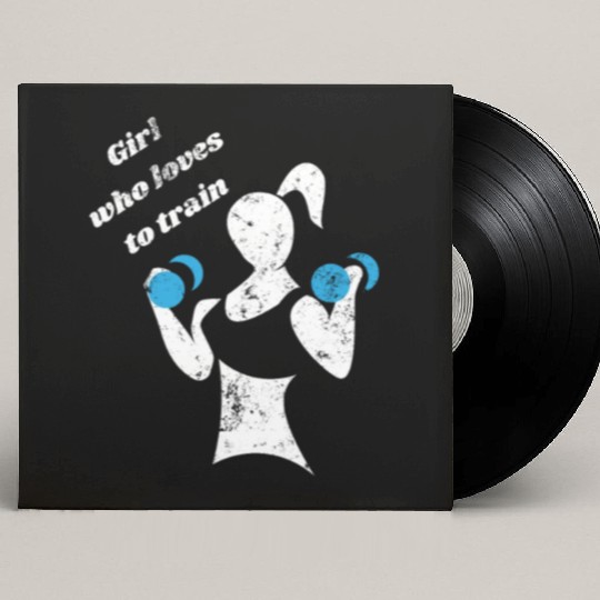 GYM Girl who loves to train Custom Vinyl Record Sleeves