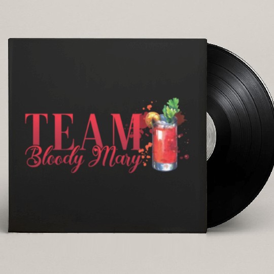 Team Bloody Mary Cocktail for Bartender Custom Vinyl Record Sleeves