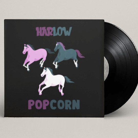 Harlow And Popcorn Merch Popcorn The Pony Custom Vinyl Record Sleeves