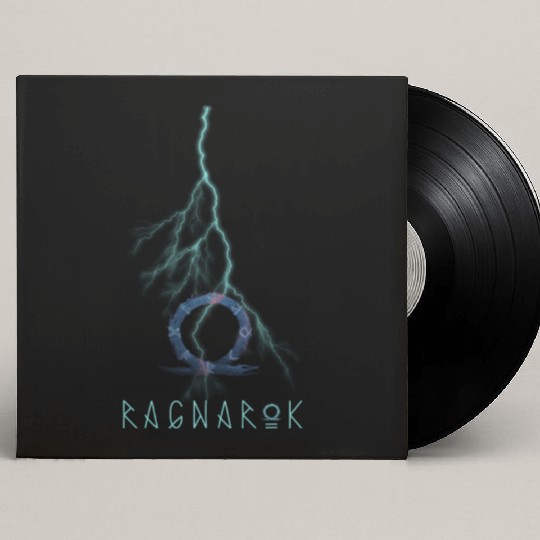 god of war ragnarock Custom Vinyl Record Sleeves black for gamers