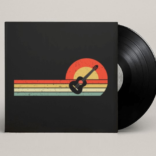 Acoustic Guitar Player Music Musician Guitarist Custom Vinyl Record Sleeves