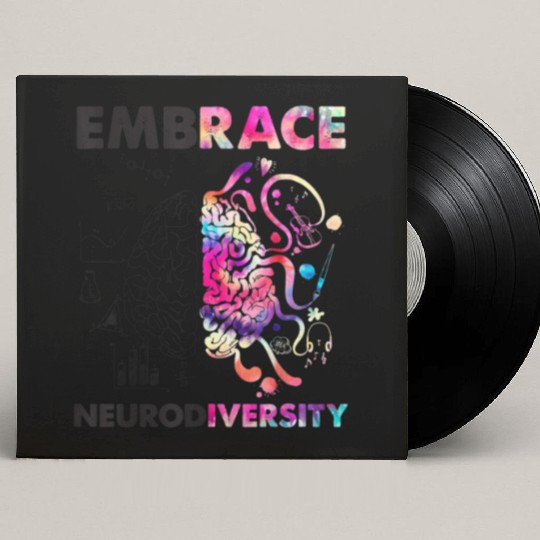 Embrace Neurodiversity Autism Custom Vinyl Record Sleeves