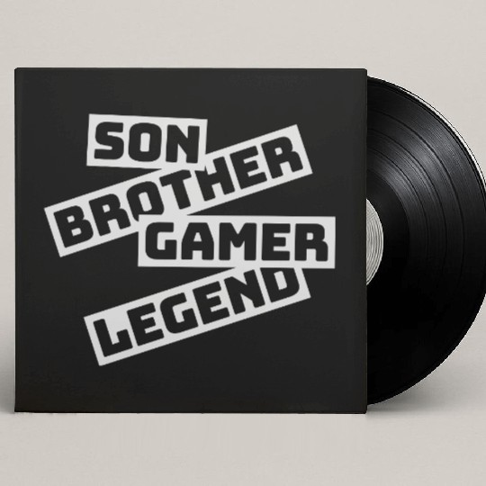son brother gamer legend Custom Vinyl Record Sleeves