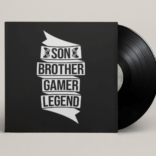 son brother gamer legend Custom Vinyl Record Sleeves