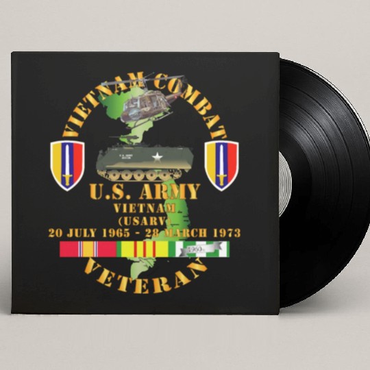 Army Vietnam Combat Veteran US Army Vietnam USARV Custom Vinyl Record Sleeves