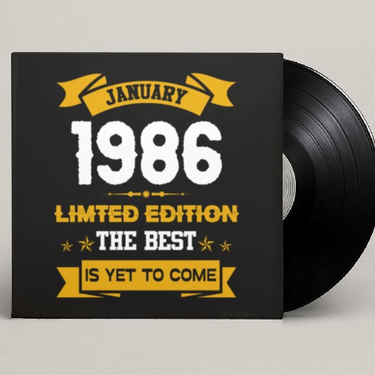 January 1986 Birthday Surprise Custom Vinyl Record Sleeves